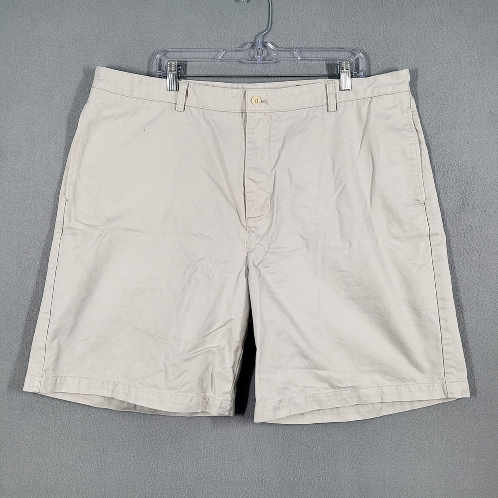 Vineyard Vines Shorts Men's 42 Tan Cotton Flat Front Club Casual‎